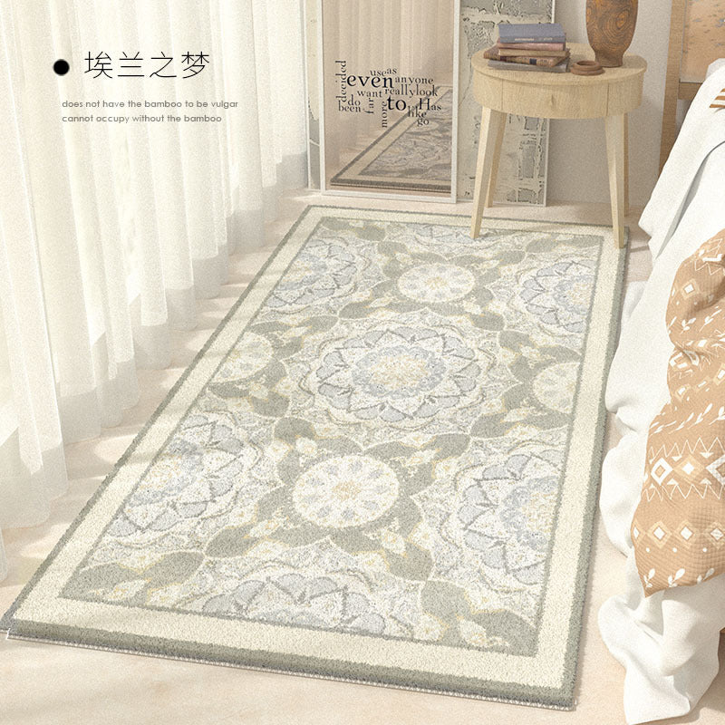 Thick Cashmere Light Luxury Living Room Sofa And Tea Table Room Floor Mat