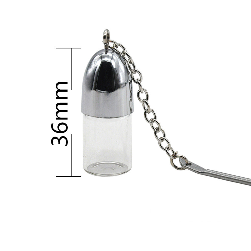 Glass Pill Box Container Bottle 36-57-72mm Portable Snuff Bottle Bottles