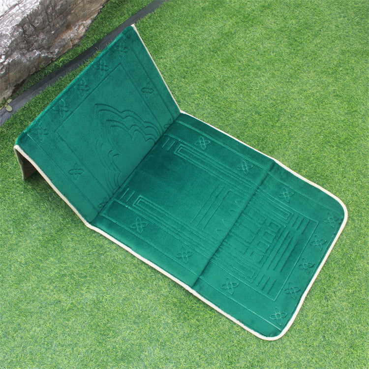 Folding Casual Blanket Portable Prayer Mat With Backrest