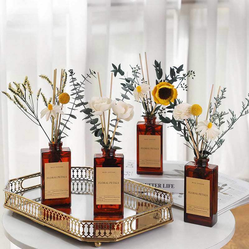 Vintage Dried Flower Reed Diffuser Essential Oil