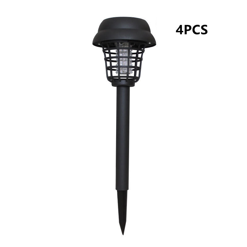 Cross-Border Solar Mosquito Killing Lamp Insecticidal WhiteLight Purple Outdoor Lawn Lamp LED Electronic Mosquito Repellent Lamp