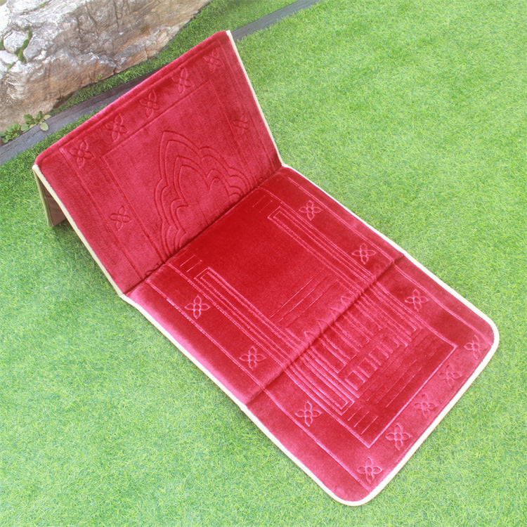 Folding Casual Blanket Portable Prayer Mat With Backrest