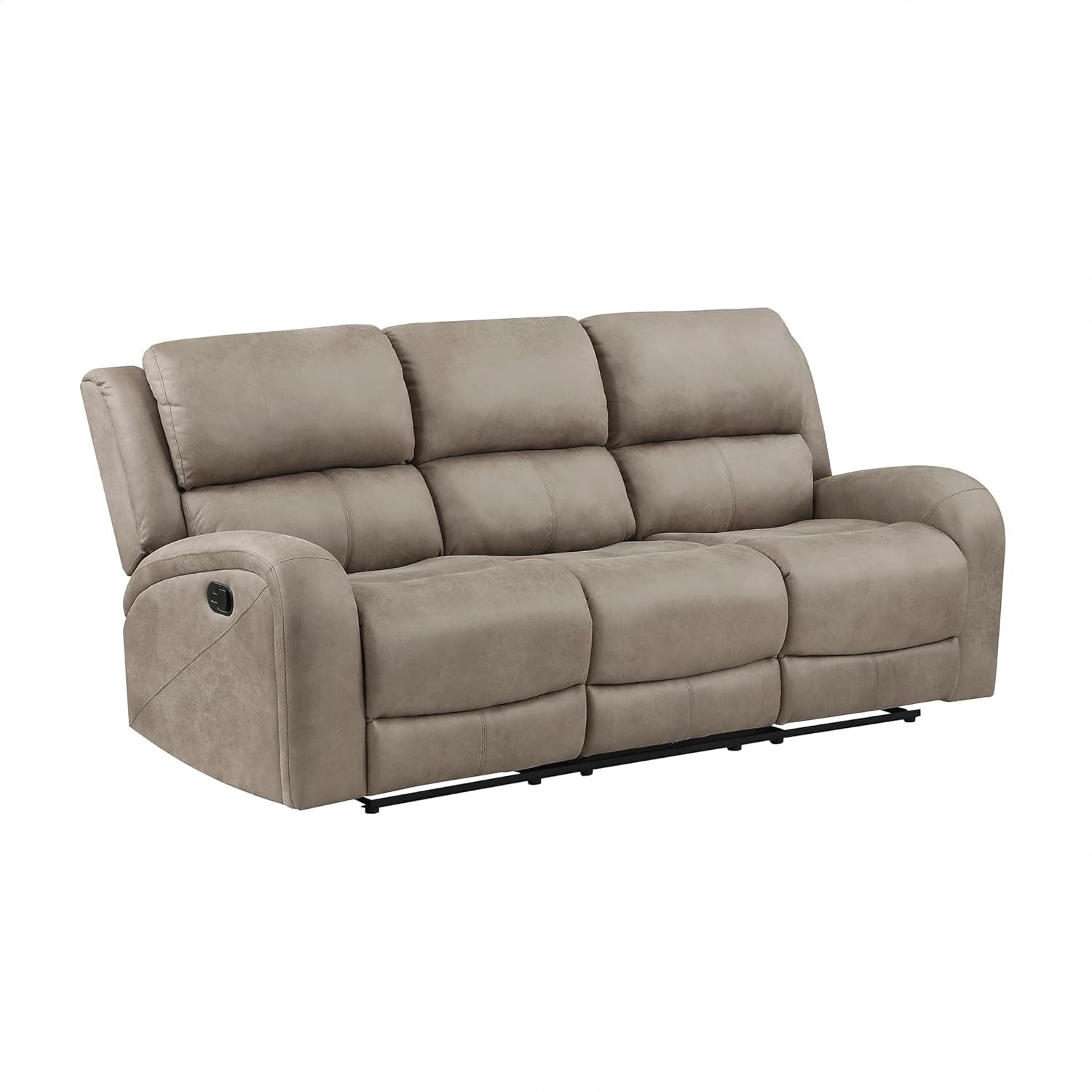84.5 Inch Brown Recliner Couch Living Sofa Home Theater