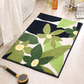 Ins Light Luxury Leaves Plant Jacquard Bathroom Non-slip Mat