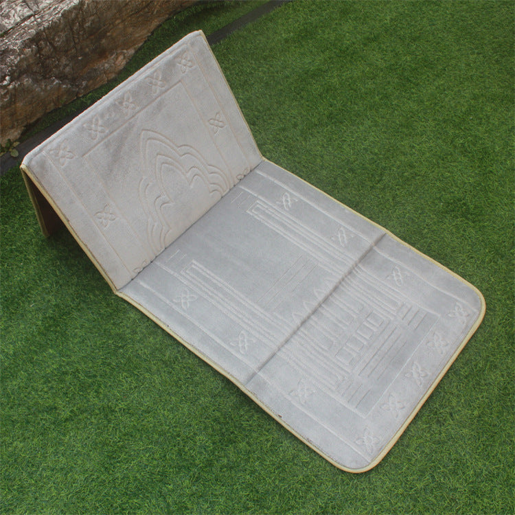 Folding Casual Blanket Portable Prayer Mat With Backrest