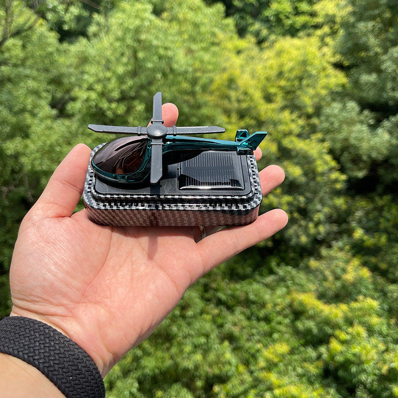 Car Decor Carbon Fiber Texture Helicopter Car Aromatherapy Essential Oil Diffuser