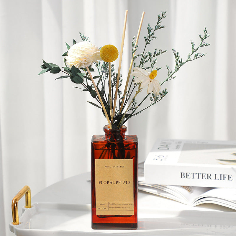 Vintage Dried Flower Reed Diffuser Essential Oil