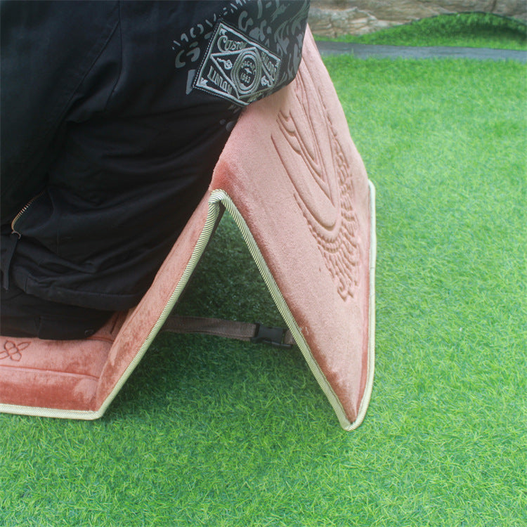 Backrest Blanket Foldable Prayer Mat Backrest Blanket Floor Mat