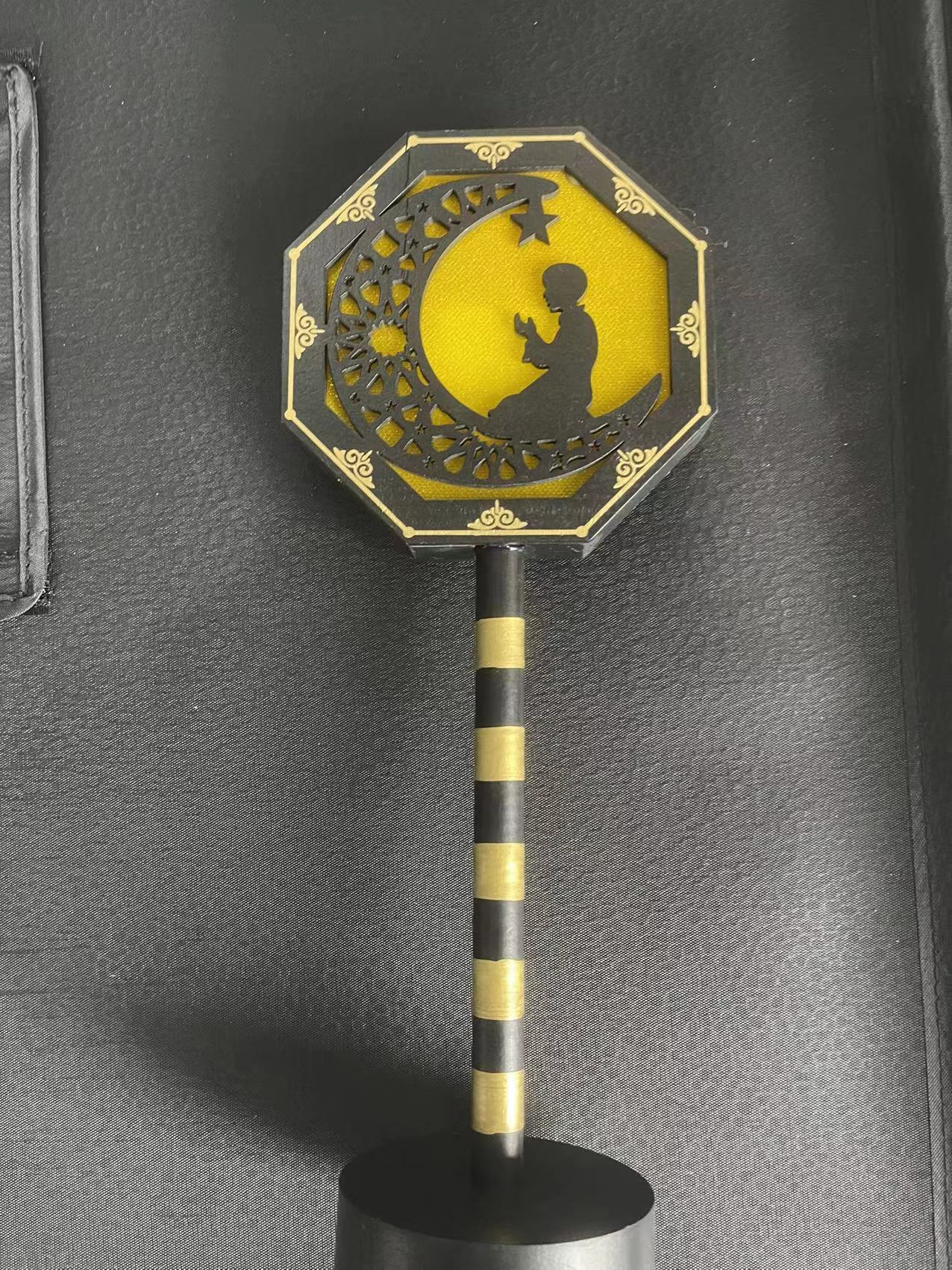 Colored Lights LED Star Moon Wooden Decoration Small Night Lamp