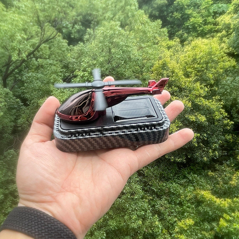 Car Decor Carbon Fiber Texture Helicopter Car Aromatherapy Essential Oil Diffuser