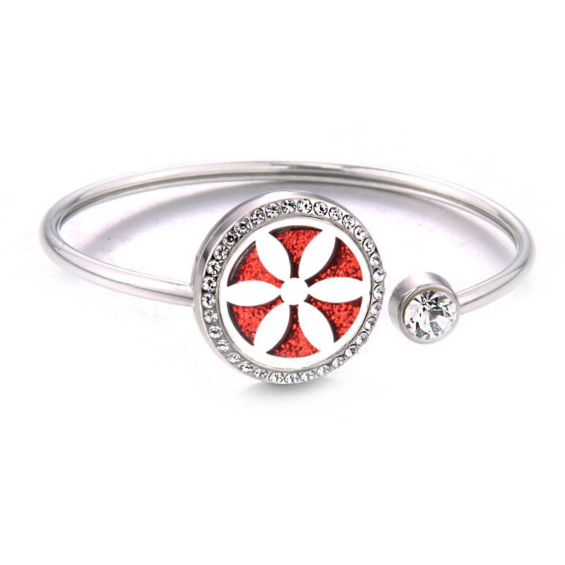 Aromatherapy Stainless Steel Bracelet Heart Chain Essential Oil Diffuser