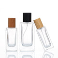 50ML Square Perfume Subpackaging Portable Press Glass Empty Bottle