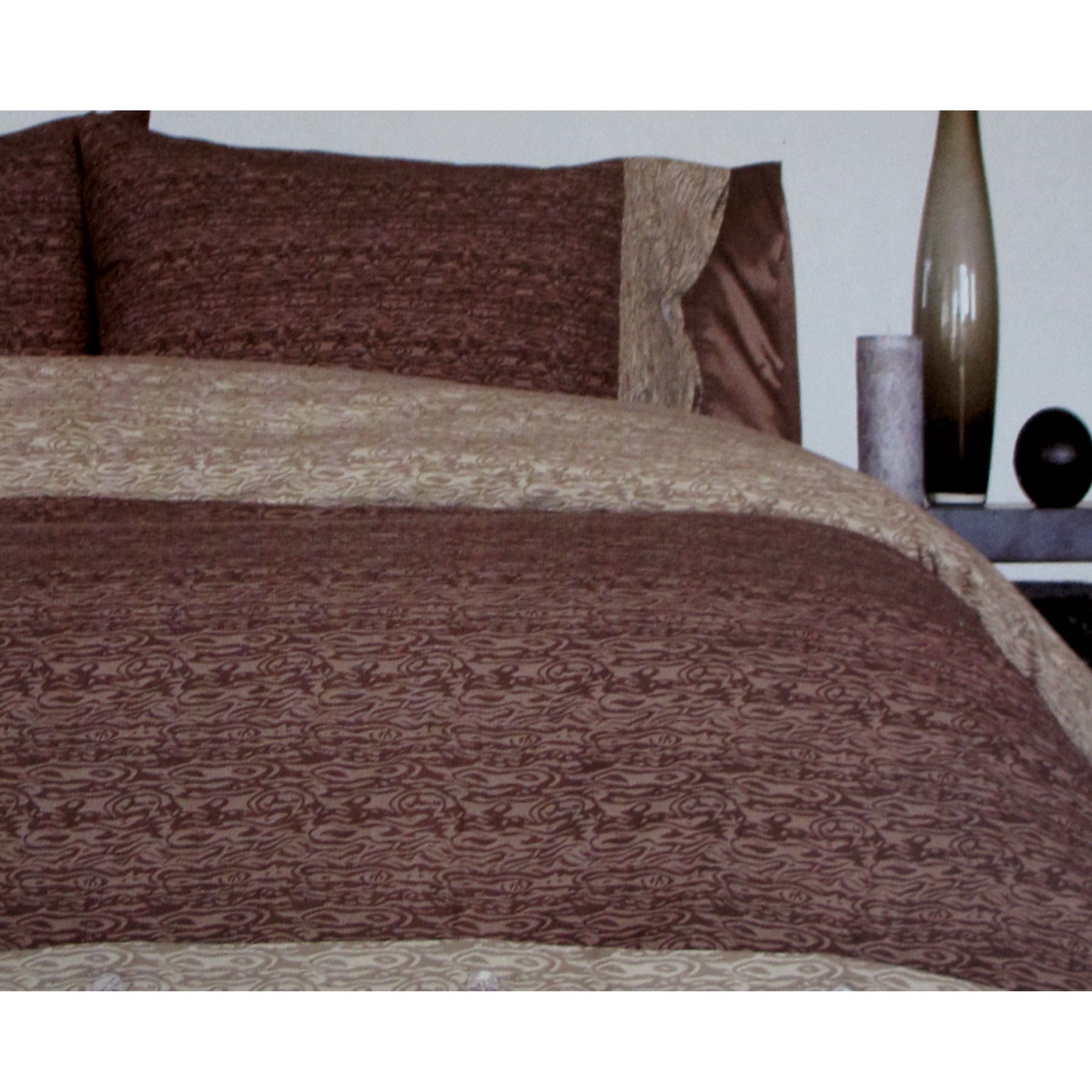 NNEDSZ Essentially Home Living MoChocolate Quilt Cover Set Double
