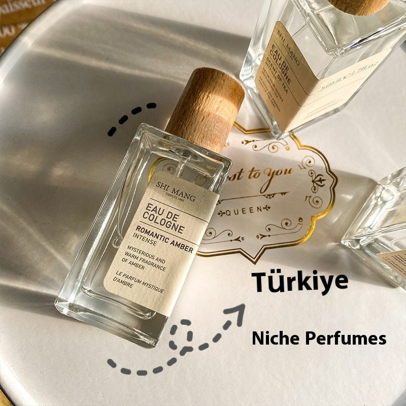 50ML Square Perfume Subpackaging Portable Press Glass Empty Bottle