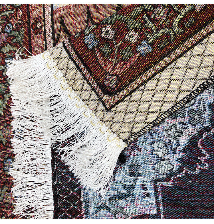 Cotton Yarn Blanket Thin Tassels Machine Washable Durable Prayer Supplies