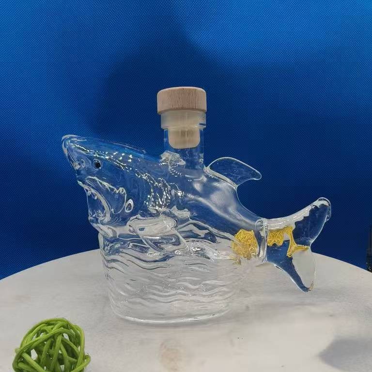 Household Portable Shark Whiskey Creative Wine Bottle