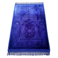 Raschel Embossed Prayer Mat With Tassel Prayer Mat Solid Color
