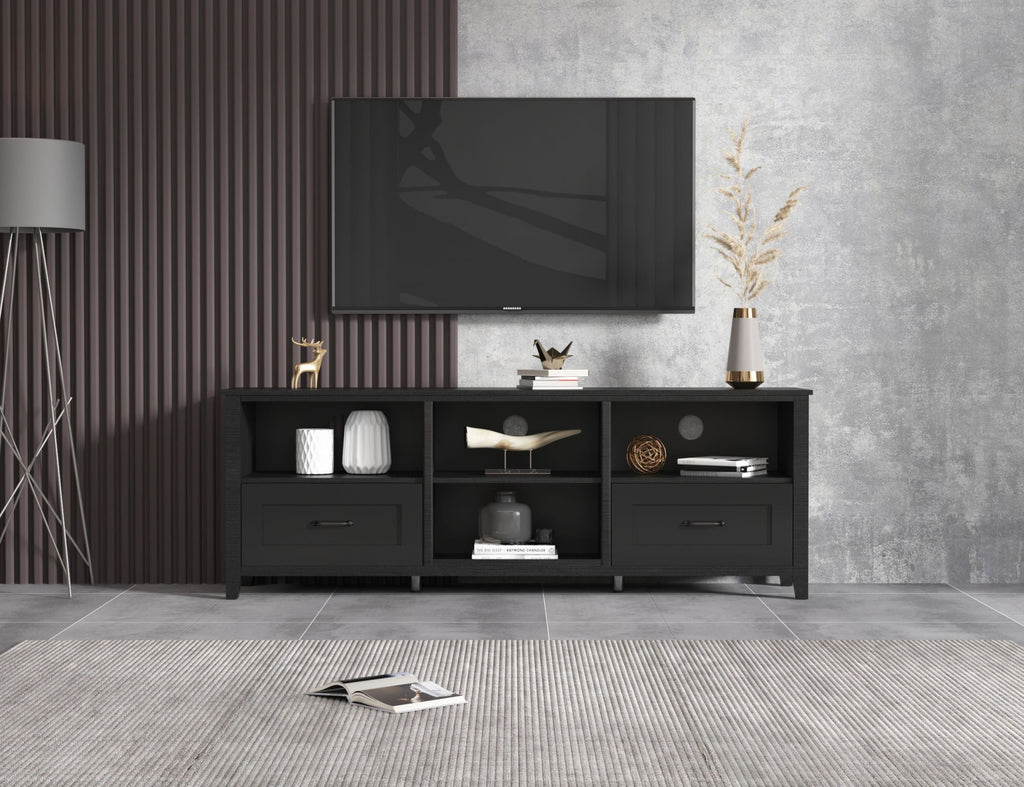 Black TV Stand for Living Room and Bedroom